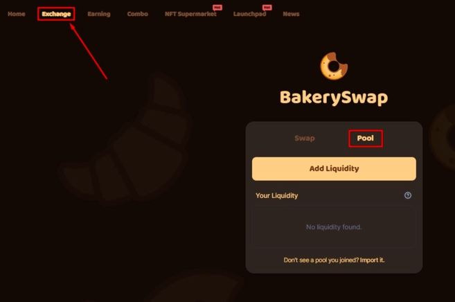 Adding Liquidity to BakerySwap