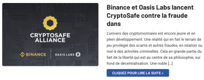 Binance et Oasis Labs lancent CryptoSafe