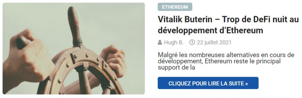 Vitalik Buterin – Trop de DeFi nuit au développement d’Ethereum